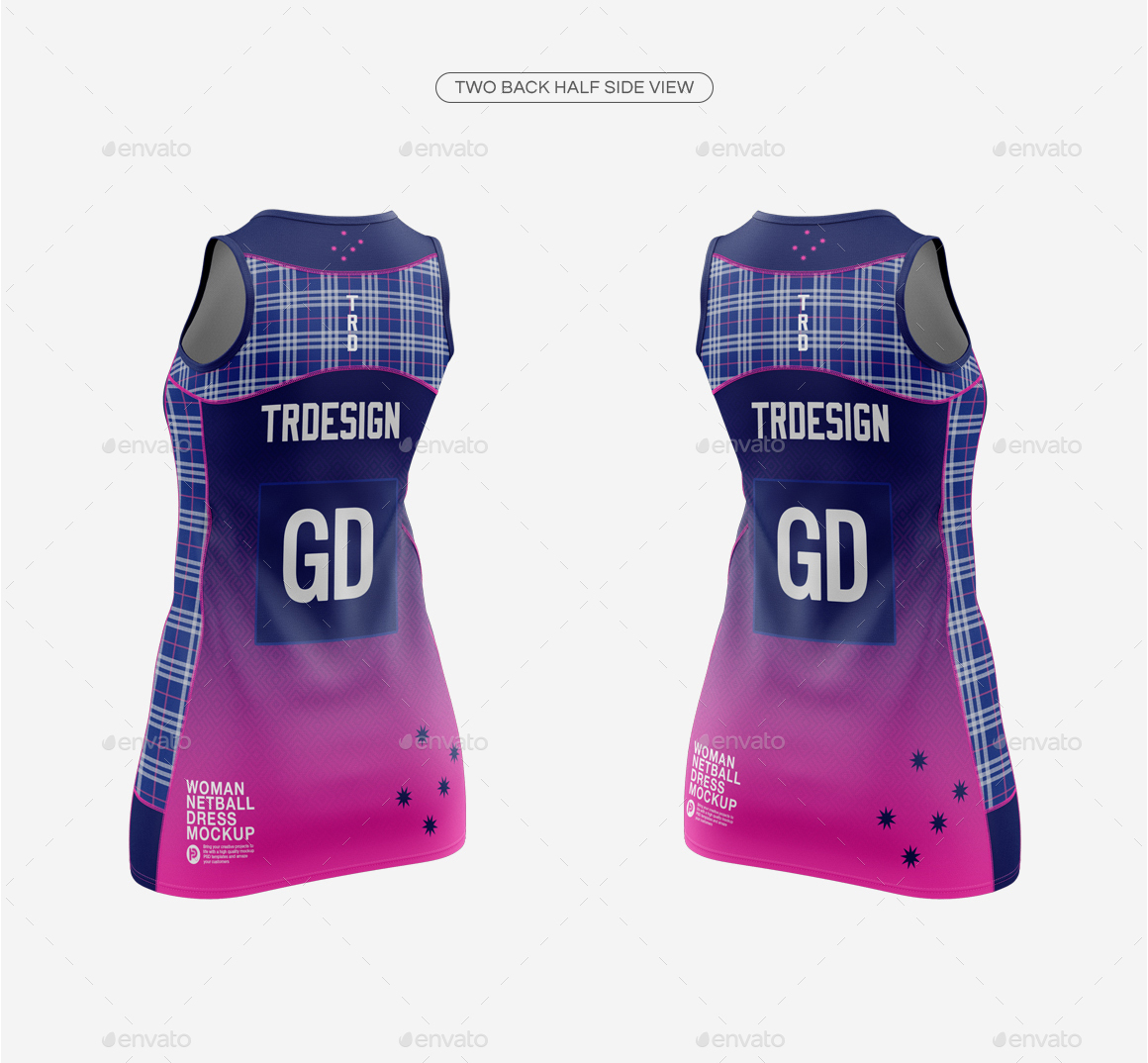 Download Women's Netball Dress Mockup V1 by TRDesignme | GraphicRiver