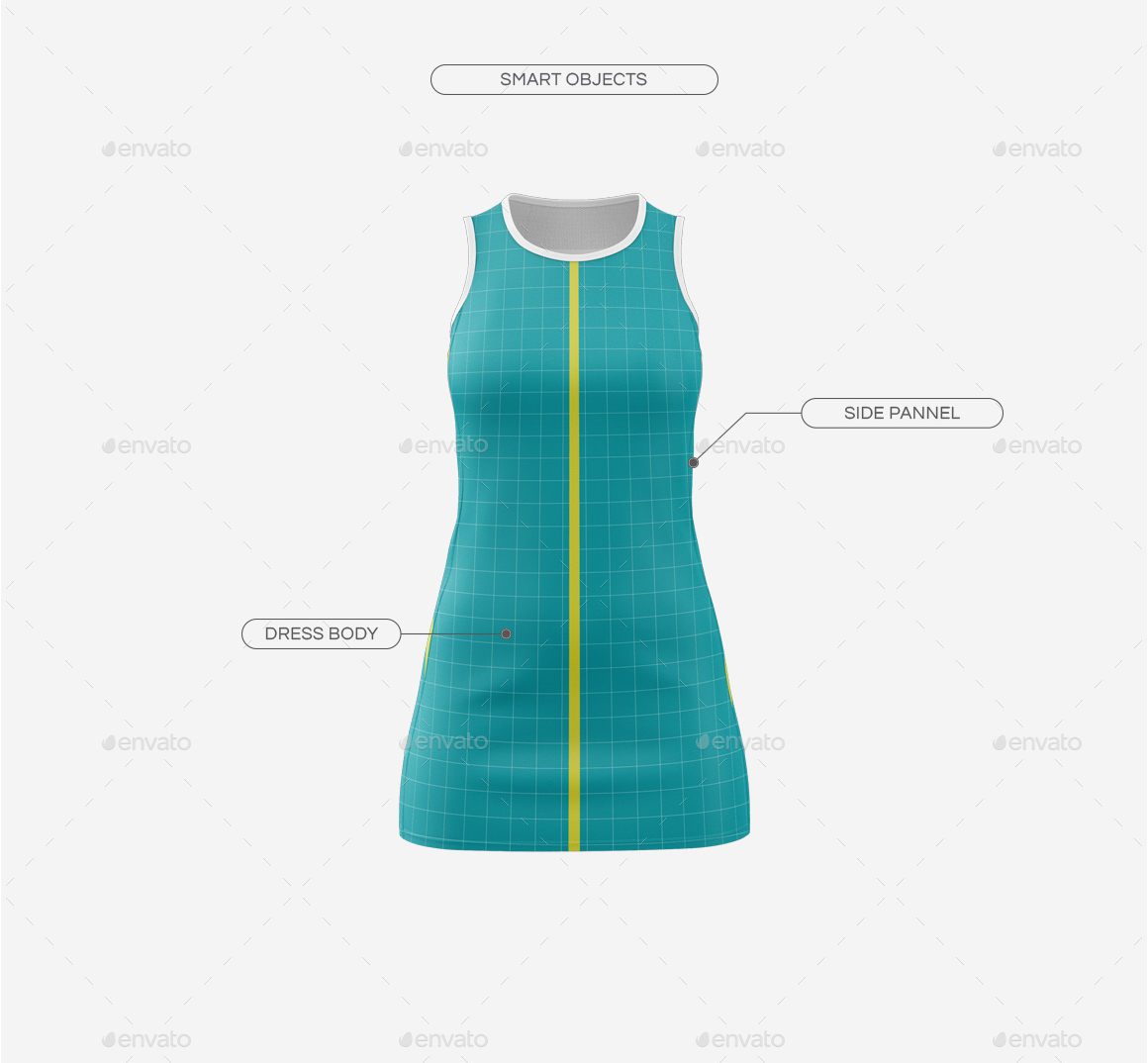 Download Women's Netball Dress Mockup V1 by TRDesignme | GraphicRiver