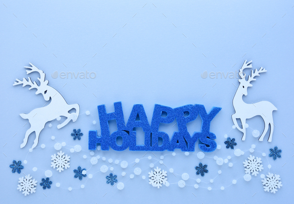 Christmas or New Year greeting card. - Stock Photo - Images