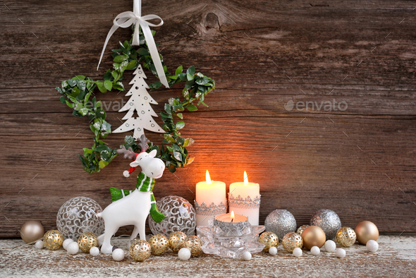Christmas or New Year greeting card. - Stock Photo - Images