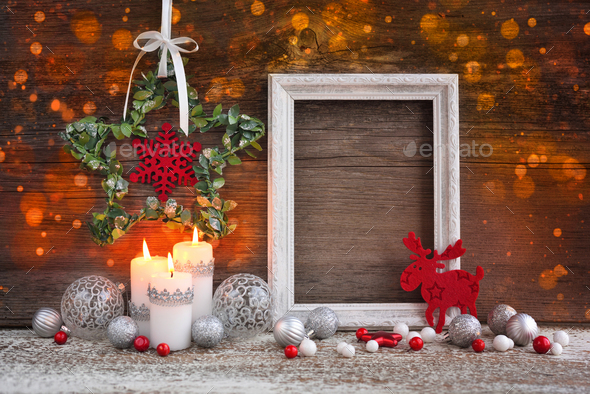 Christmas or New Year greeting card. - Stock Photo - Images