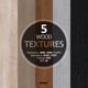 5 Wood Textures 4096x4096 / 72dpi / PNG. Set 02