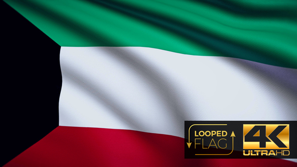Kuwait Flag 4K alt