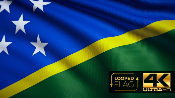 Solomon Islands Flag 4K alt
