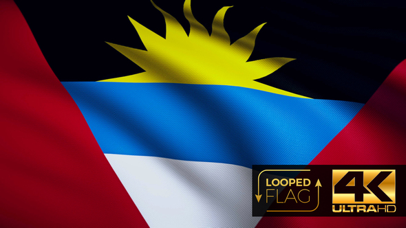 Antigua and Barbuda Flag 4K alt