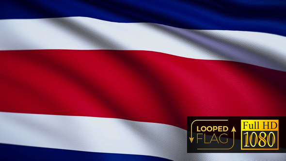 Costa Rica Flag alt
