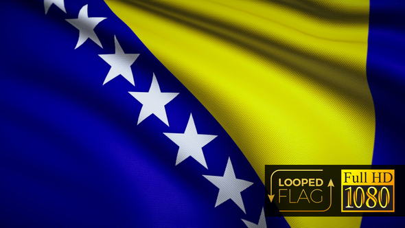 Bosnia and Herzegovina Flag alt