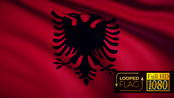 Albania Flag alt