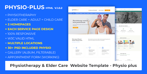 PhysiotherapyElder Care Responsive - ThemeForest 14689606