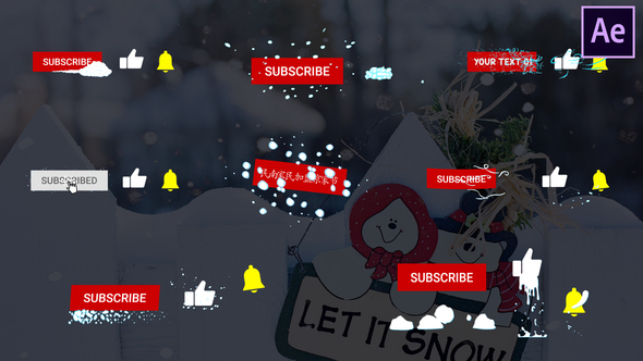 Snow Subscribes - VideoHive 25369488