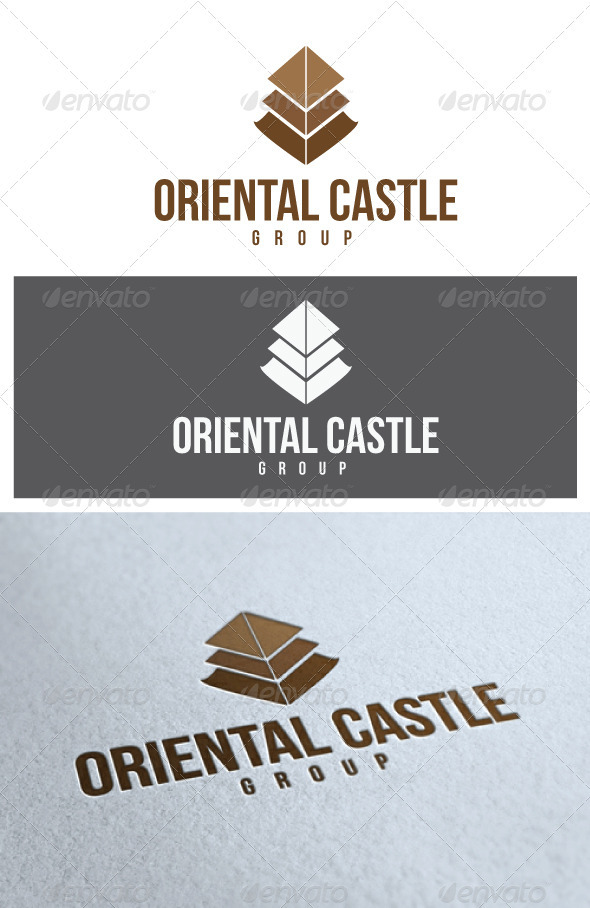 Oriental Castle Logo - Buildings Logo Templates