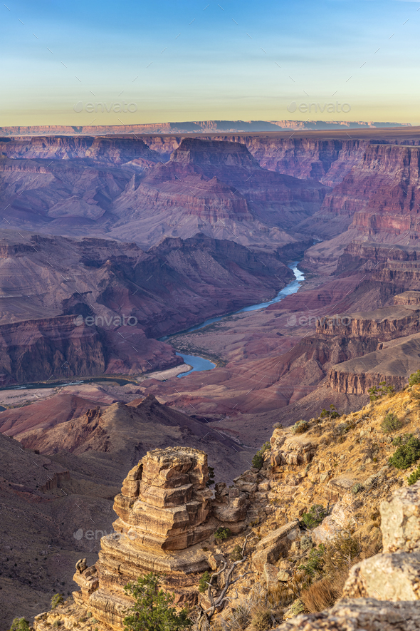 Grand Canyon During Sunset - Stock Photo - Images