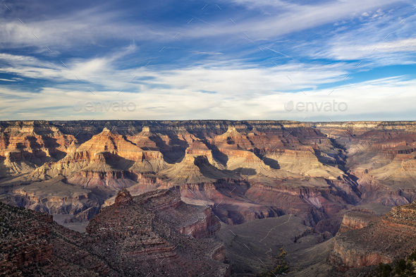 Grand Canyon During Sunset - Stock Photo - Images