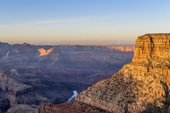 Grand Canyon During Sunset - Stock Photo - Images