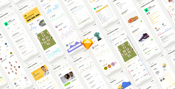 Liga – Soccer mobile app for Sketch