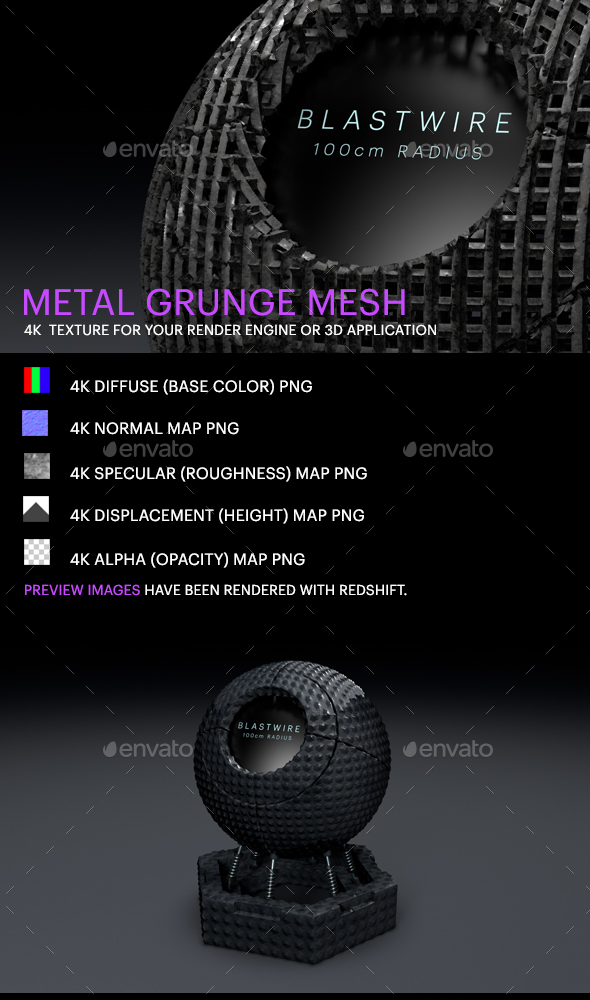 Metal Grunge Mesh - 3Docean 25379777
