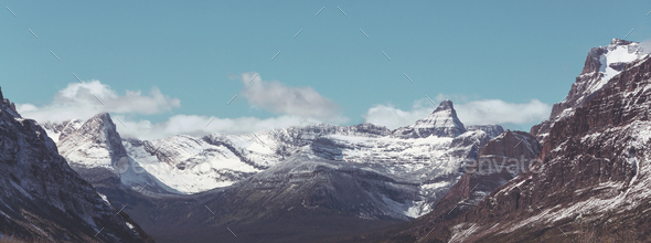 Winter in Glacier Park - Stock Photo - Images