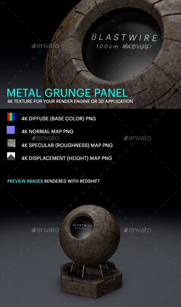 Metal Grunge Panel - 3Docean 25380634