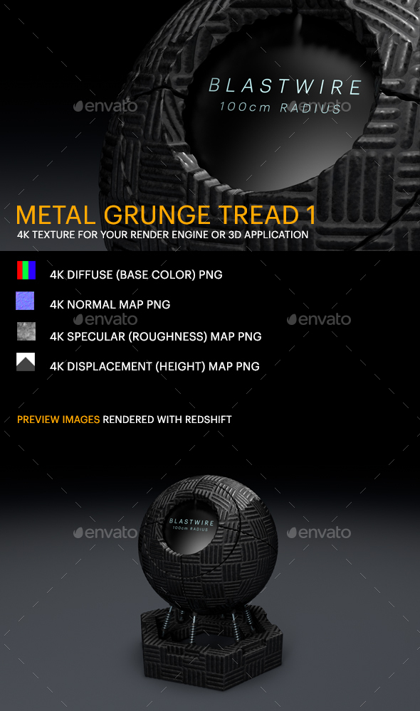 Metal Grunge Tread - 3Docean 25380662