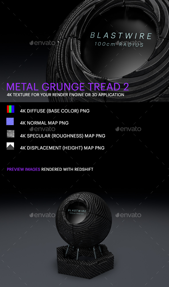 Metal Grunge Tread - 3Docean 25380681