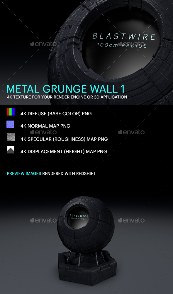 Metal Grunge Wall - 3Docean 25380994
