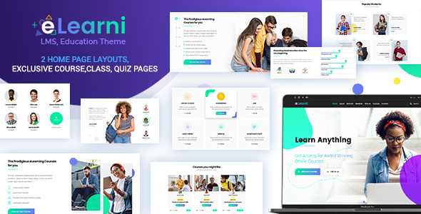 Online Learning & Education LMS WP Theme - eLearni