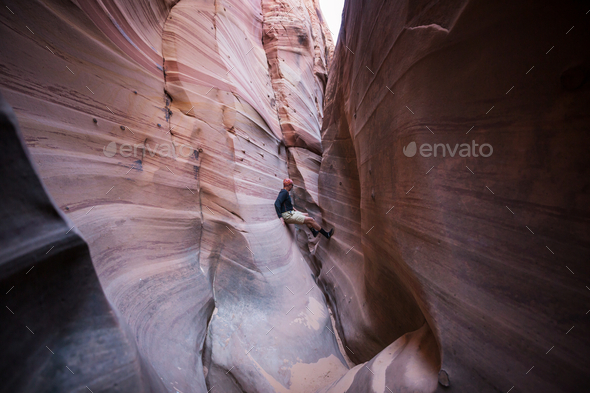 Slot canyon - Stock Photo - Images