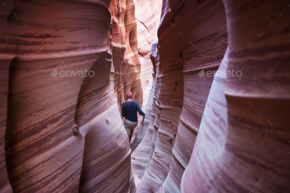 Slot canyon - Stock Photo - Images
