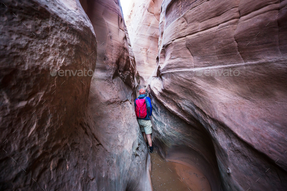 Slot canyon - Stock Photo - Images