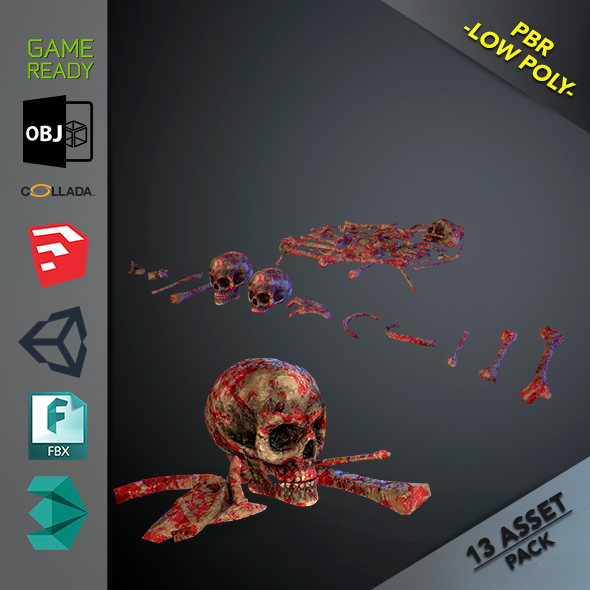Skulls1 Meat Bones - 3Docean 25385661