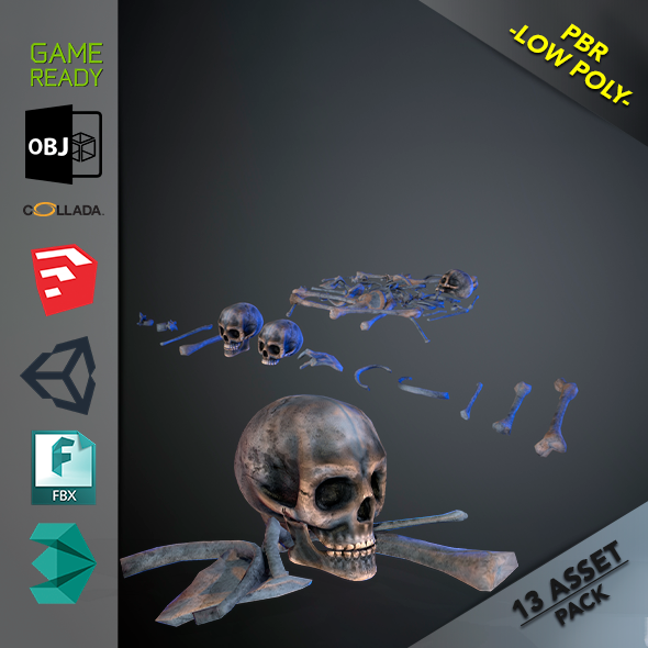 Skulls1 Alien Bones - 3Docean 25385700