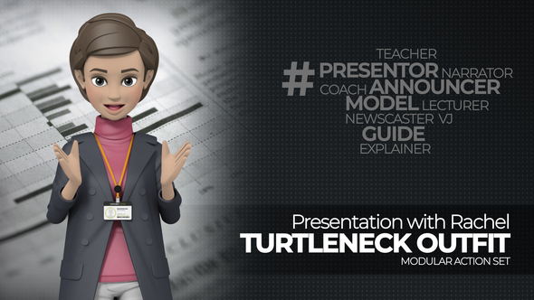 Presentation With Rachel Turtleneck Outfit