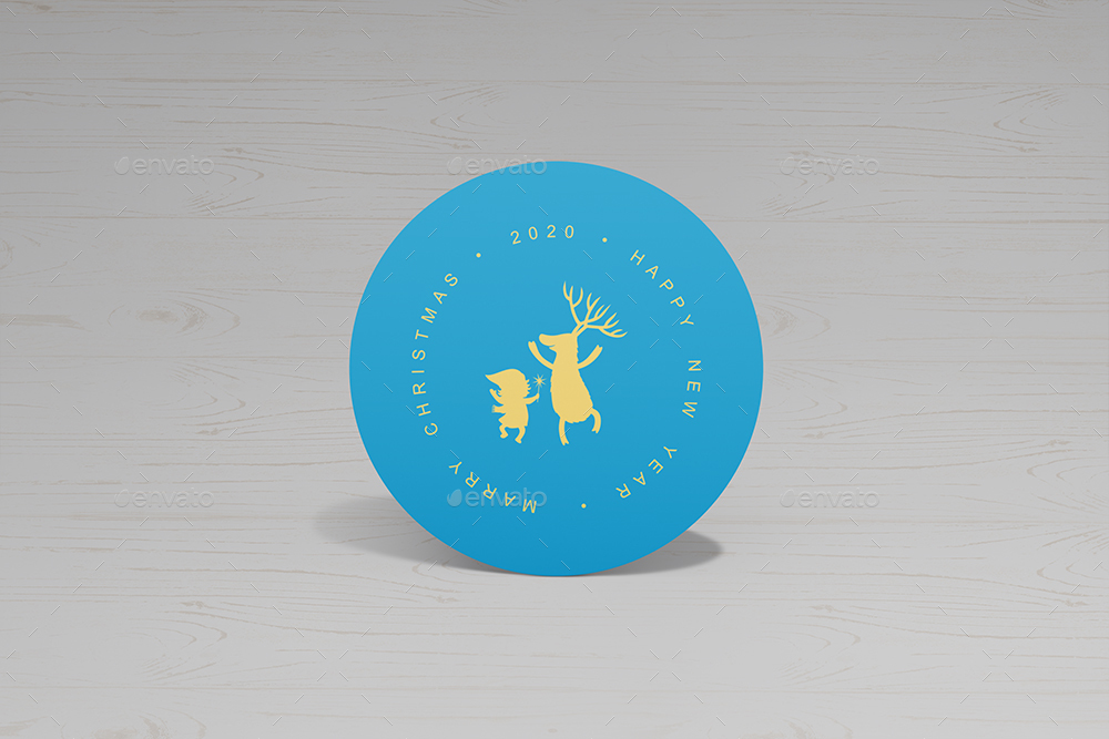 Round Cards / Stickers Mock-Ups Vol.1, Graphics | GraphicRiver