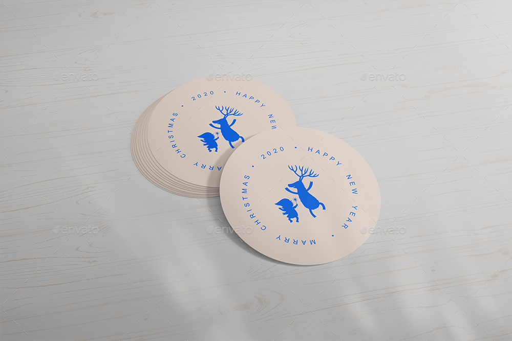 Round Cards / Stickers Mock-Ups Vol.1, Graphics | GraphicRiver