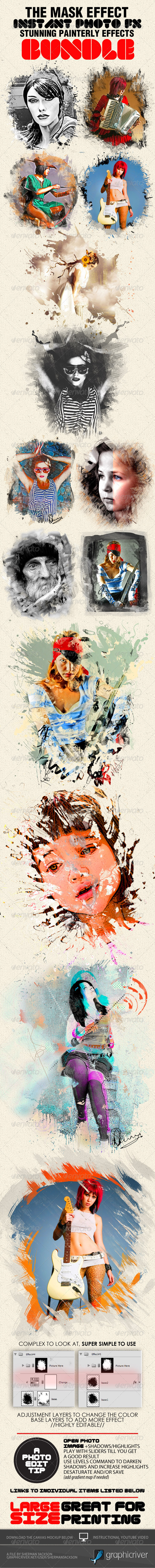 Photo-Fx-Auto Mask - Premium Bundle - Artistic Photo Templates