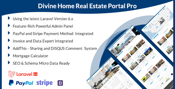 Divine Home – Real Estate Portal Pro