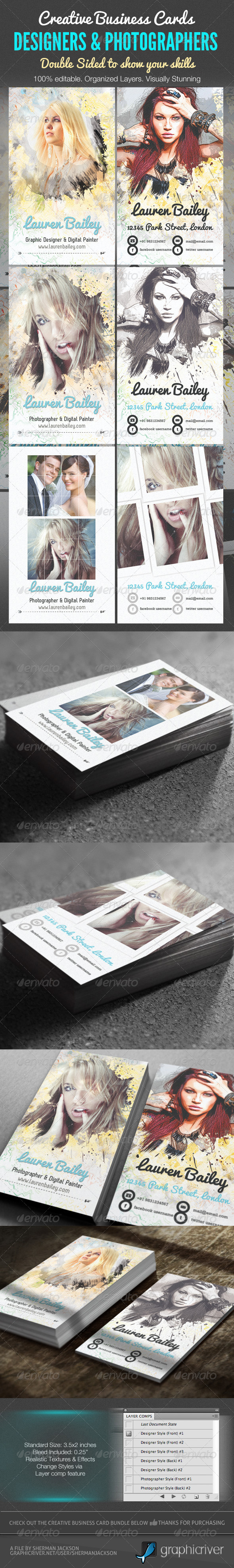 Creative Business Cards - Designer &Photographer - Creative Business Cards