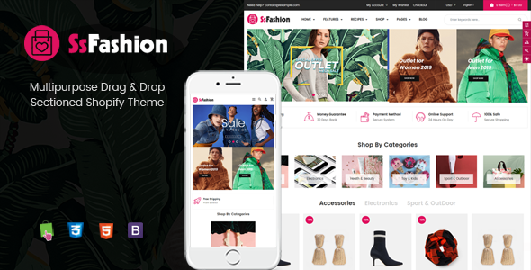 Fashion – Multipurpose Drag & Drop Shopify Theme