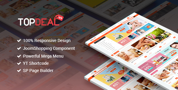 TopDeal – Responsive Multipurpose Deal, eCommerce Joomla Template With Page Builder