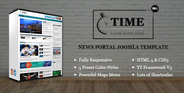 Time – Responsive News Portal Joomla Template