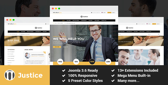 Justice – Attorney and Law Firm Joomla Template