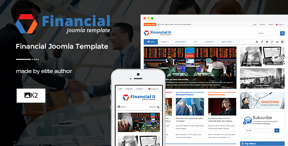 Financial II – Responsive Business Joomla Theme