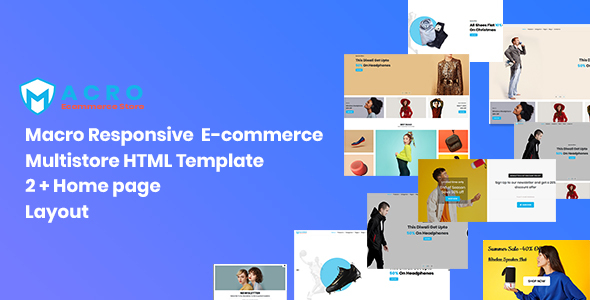 Excellent Macro - Ecommerce Multistore HTML Template