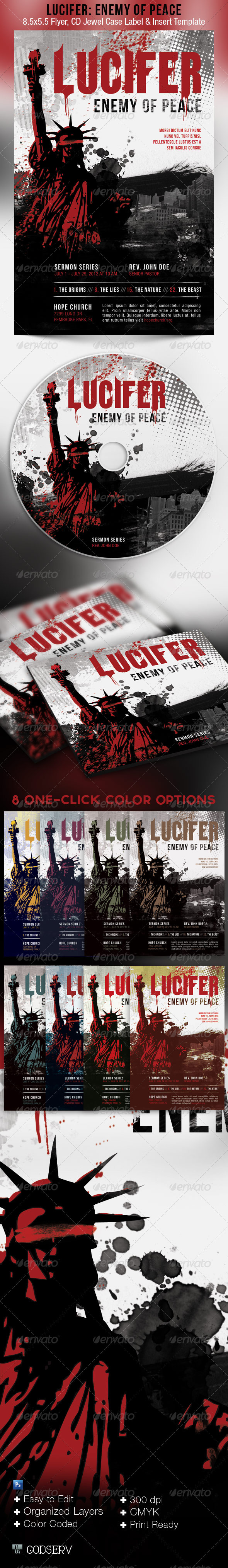 Peace Enemy Flyer CD Template - Church Flyers
