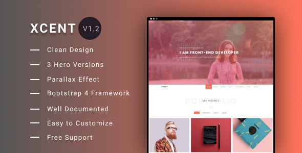 XCENT - Personal - ThemeForest 23144722