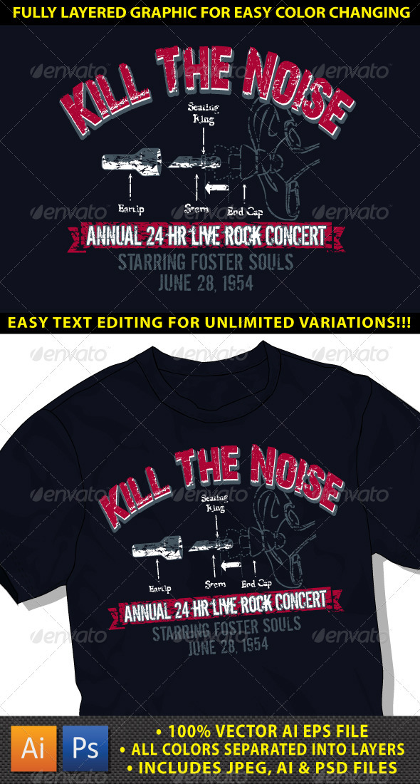 Rock Grunge T-shirt Graphic - Grunge Designs