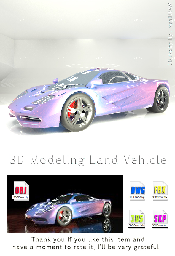 Land Vehicle 3D - 3Docean 25244046