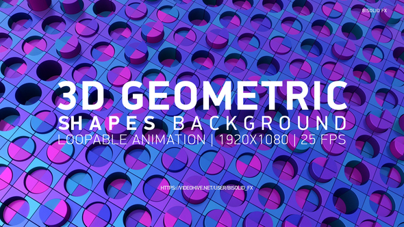 3D Geometric Shapes Background alt