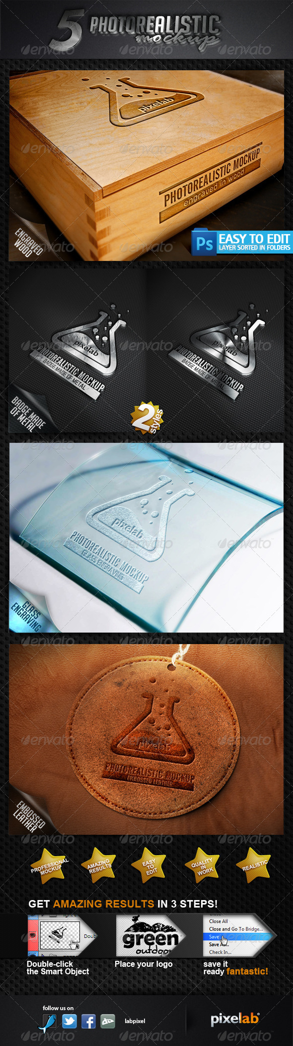 Photorealistic Logo MockUp