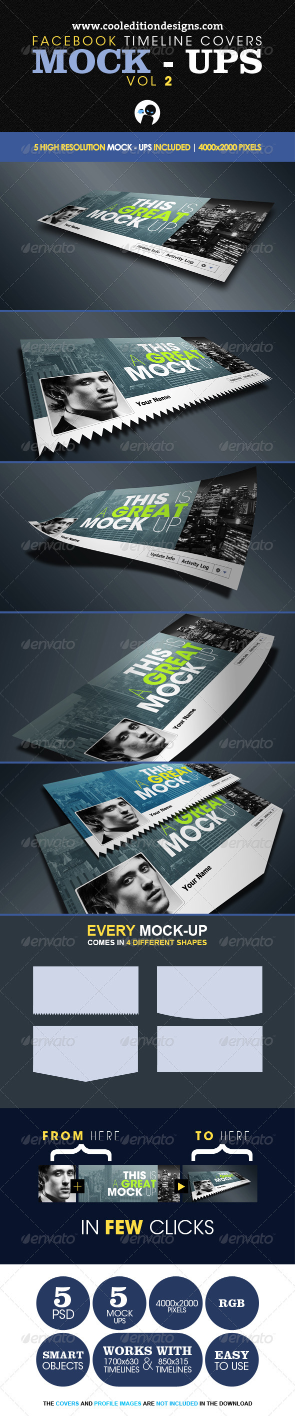 Facebook Timeline Covers Mock-Ups VOL2 - Miscellaneous Graphics
